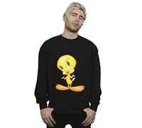 Looney Tunes Men's Tweety Standing Sweatshirt Black XXXX-Large