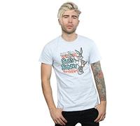 Looney Tunes Men's Vintage Bugs Bunny T-Shirt Medium Sport Grey