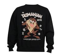 LOONEY TUNES Men's Vintage Tasmanian Devil Sweatshirt X-Large Black