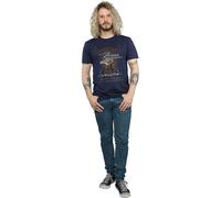 Looney Tunes Men's Wile E Coyote Guitar Cotton T-Shirt in Navy | Size: 3XL Looney Tunes Navy 3XL