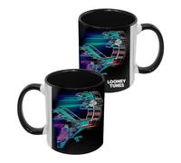 Looney Tunes Mug - Road Runner Coffee Mug Black Porcelain 320 ml