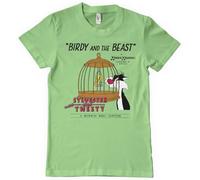 Looney Tunes Officially Licensed Birdy and The Beast Mens T-Shirt (MintGreen), Medium