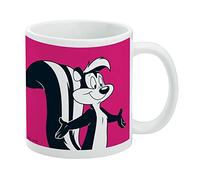 Looney Tunes Pepe Le Pew Ceramic Coffee Mug, Novelty Gift Mugs for Coffee, Tea and Hot Drinks, 11oz, White