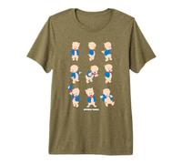 Looney Tunes Porky Pig Character Poses Premium T-Shirt