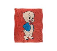 Looney Tunes Porky Pig Character Silky Touch Super Soft Throw Blanket 152 X 127 cm in White Looney Tunes White 152 X 127 cm