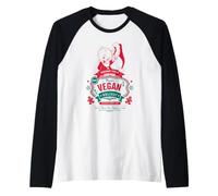 Looney Tunes Porky Pig Christmas Happy Vegan Holiday Raglan Baseball Tee