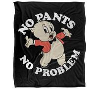 Looney Tunes Porky Pig No Pants No Problem Blanket Multicoloured (152Cm X 127Cm)