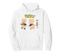 Looney Tunes Porky Pig Retro Color Code Pullover Hoodie