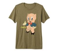 Looney Tunes Porky Pig Retro Large Pose Premium T-Shirt