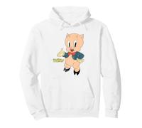 Looney Tunes Porky Pig Retro Large Pose Pullover Hoodie