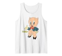 Looney Tunes Porky Pig Retro Large Pose Tank Top