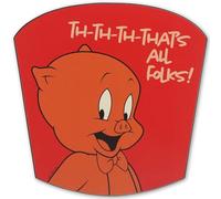 Looney Tunes Porky Pig Th-Th-Th-That's All Folks Wood Wall Decor