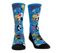 Looney Tunes Premium Cartoon Socks, Sylvester & Tweety - Character Kaboom!, Large