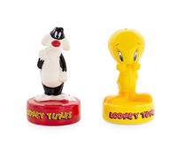 Looney Tunes Sylvester and Tweety Ceramic Salt and Pepper Shakers | Set of 2
