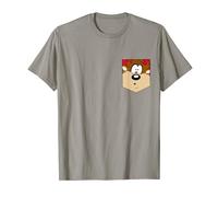 Looney Tunes Tasmanian Devil Face Faux Pocket T-Shirt