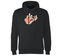 Looney Tunes Tasmanian Devil Face Hoodie - Black - XXL