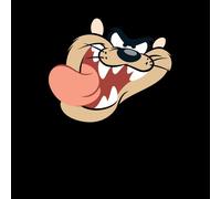 Looney Tunes Tasmanian Devil Face Men's T-Shirt - Black - XL