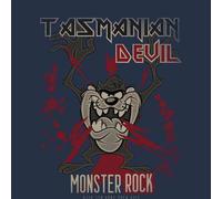 Looney Tunes Tasmanian Devil Monster Rock Hoodie - Navy - XL