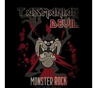 Looney Tunes Tasmanian Devil Monster Rock Men's T-Shirt - Black - S