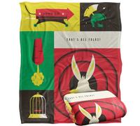Looney Tunes Thats All Folks Blanket Multicoloured (One Size)