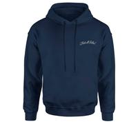 Looney Tunes That's All Folks Embroidered Unisex Hoodie - Navy | Size: Medium Looney Tunes Navy M