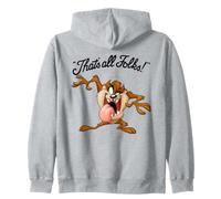 Looney Tunes That's All Folks Taz Light Zip Hoodie