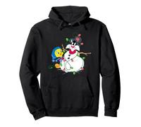 Looney Tunes Tweety And Sylvester The Snowman Christmas Pullover Hoodie