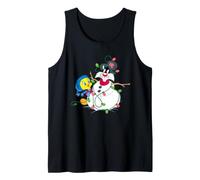 Looney Tunes Tweety and Sylvester The Snowman Christmas Tank Top