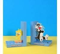 Warner Bros - Looney Tunes - Tweety & Sylvester Bookends Pair - Officially Licensed Merchandise - Homeware & Gifting, Living Room, Library, Bookshelf Bedroom Kids & Adults Cartoon H: 15 x W: 12cm.