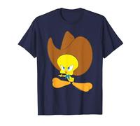 Looney Tunes Tweety Bird Cowboy Hat T-Shirt, Men, Navy Blue, 3X-Large