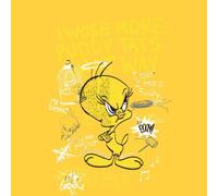 Looney Tunes Tweety Pie More Puddy Tats Men's T-Shirt - Yellow - L