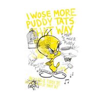 Looney Tunes Tweety Pie More Puddy Tats Sweatshirt - White - M