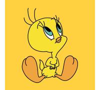 Looney Tunes Tweety Sitting Men's T-Shirt - Yellow - XXL