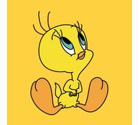 Looney Tunes Tweety Sitting Women's T-Shirt - Yellow - XL