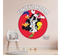 Looney Tunes Wall Sticker - Group Bullseye Personalised Wall Decal Art (60cm Height x 55cm Width)