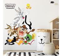 Looney Tunes Wall Sticker - Group Pyramid Wall Decal Art (90cm Height x 65cm Width)