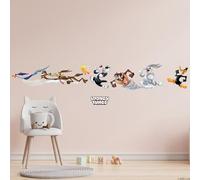 Looney Tunes Wall Sticker - Group Running Left Wall Decal Art (60cm Width x 10cm Height)