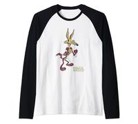 Looney Tunes Wile E Coyote Distressed Raglan Baseball Tee