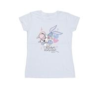 Looney Tunes Women's Always Forever Lola & Bugs Cotton T-Shirt in White | Size: 2XL Looney Tunes White 2XL