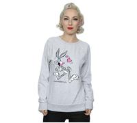 Looney Tunes Women's Bugs Bunny In Love Sweatshirt in Grey | Size: Large Looney Tunes Grey L