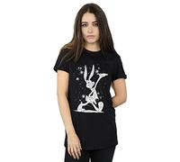 Looney Tunes Women's Bugs Bunny Let It Snow Boyfriend Fit T-Shirt Black XXXX-Large