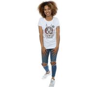 Looney Tunes Women's Bugs Bunny Logo Cotton T-Shirt in White | Size: Large Looney Tunes White L