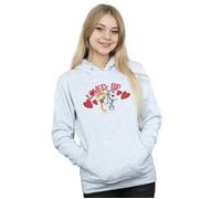 Looney Tunes Women's Bugs Bunny & Lola Valentine´s Day Loved Up Hoodie in Grey | Size: Large Looney Tunes Grey L