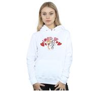 Looney Tunes Women's Bugs Bunny & Lola Valentine´s Day Loved Up Hoodie in White | Size: Small Looney Tunes White S