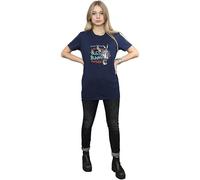 Looney Tunes Women's Bugs Bunny Vintage Cotton Boyfriend T-Shirt in Navy | Size: Large Looney Tunes Navy L