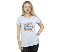 Looney Tunes Women's Bugs Bunny Vintage Cotton T-Shirt in Grey | Size: Large Looney Tunes Grey L