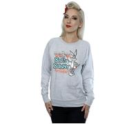 Looney Tunes Women's Bugs Bunny Vintage Sweatshirt in Grey | Size: Large Looney Tunes Grey L
