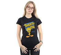 Looney Tunes Women's Classic Tweety Pie T-Shirt Large Black