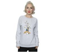 Looney Tunes Women's Rapper Bugs Bunny Sweatshirt in Grey | Size: Large Looney Tunes Grey L