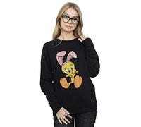 Looney Tunes Women's Tweety Pie Bunny Ears Sweatshirt Black XX-Large